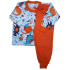 0275 Pijama Dinossauro Azul com Calça Laranja  +R$ 45,00